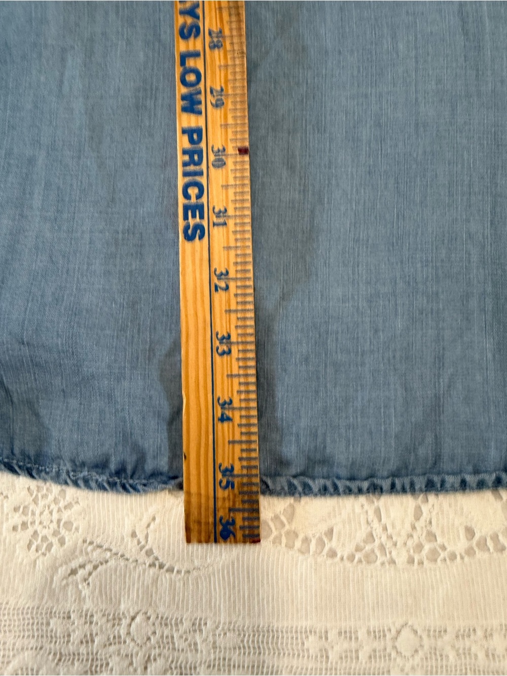 Maurices Light Blue Chambray Shirt dress size large denim look lyocell - Picture 6 of 11